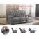Latitude Run Oversized Recliner Gray Sofa 78" 3 Seater