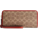 Coach Essential Continental Wallet In Signature Canvas - Brass/Tan/Rust
