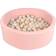 BabyTrold Ball Round Pool Rose 90x30cm -100 balls - 100 baller