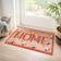 Dunelm Marvel Floral Home Washable Doormat Multicolour 50x75cm