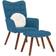 vidaXL 4016831 Blue Fåtölj 95.5cm 2st