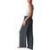 Gina Tricot Drawstring Wide Trousers - Dark Grey