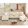 Jummico Sectional Couch U Shaped 4 Seat Modern Sofa 110.2" 3pcs 4 Seater