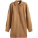 H&M Fine-Knit Dress with Collar - Dunkelbeige