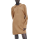 H&M Fine-Knit Dress with Collar - Dunkelbeige