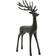 The Christmas Gift Co Deer Black Figurine 44cm