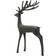 The Christmas Gift Co Deer Black Figurine 44cm