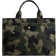 Coach Cargo Tote Bag with Camo Print - Brass/Green Multi