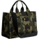 Coach Cargo Tote Bag with Camo Print - Brass/Green Multi