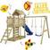 Wickey Climbing Frame with Wooden Roof Wickey MultiFlyer