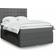 vidaXL Mit Matratze 140 x 190 cm Dunkelgrau Boxspringbett