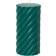 Wilko Twisting Pillar Green Candle 14cm