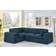 Wade Logan Areeba 4-Piece Corduroy Dark Blue Sofa 108.5" 4 Seater