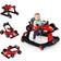 Costway 4 in 1 Foldable Activity Walker Red