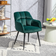 Homcom Upholstered Dark Green Lænestol 78.5cm