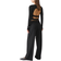 Stradivarius Super Wide Leg Trousers with Belts - Black