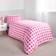 OHS Gingham Heart Duvet Cover Pink (200x135cm)
