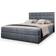 Masseno GLOS M 140x200 cm Komplett-Set mit Bonell Matratze und Topper - Grau Boxspringbett