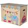 Rice Raffia Förvaring Box med Circus Theme Large Foldable