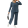 Shein 2pcs/Set Fitted Casual Thermal Ribbed Fleece Long Sleeve Top And Pants Set, With Built-In Padded Bra