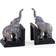 Madison & Mayfair Antique Pair of Elephant Bookends Grey Decorative Item 2pcs