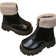 Shein New Kids Fashion Flat Lace-Up Casual Boots For Girls, Versatile Children Ankle Boots