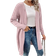 Shein LUNE Women's Solid Color Drop Shoulder Long Sleeve Long Casual Cardigan Sweater, Fall & Winter