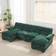 Latitude Run Balendin Green Chenille Sofa 111.8" 4 Seater