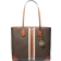 Michael Kors Eva Large Signature Logo Stripe Tote Bag - Brown