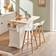 SoBuy Rolling Beige/White Tisch