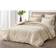 Chezmoi Collection Nora Ruffled Bedspread Beige (299.7x248.9cm)