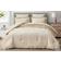 Chezmoi Collection Nora Ruffled Bedspread Beige (299.7x248.9cm)
