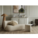 ferm LIVING Rico Divan Left Brushed Off-White Sofa 203cm