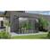 Vitavia Ida 5200 Växthus 5,2 m2 Svart 3mm Härdat Glas 6mm Polytak m Sockel Aluminium Glas