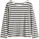 H&M Long-Sleeved Jersey Top - White/Black Striped (1212699021)