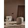 ferm LIVING Rico Swivel Soft Bouclé Off-White Melange Loungestol 76.5cm