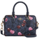 Coach Mini Rowan Crossbody Bag In Signature Canvas With Cherry Print - Gold/Denim Multi