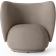 ferm LIVING Rico Brushed Warm Grey Loungestol 76.5cm