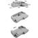 Fun-Möbel Corunia Grey Sofa 294cm 4-Sitzer