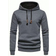 Shein Manfinity Men's Pullover Hoodie with Textured Texture and Drawstring
