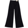 Stradivarius D71 Wide Leg Flared Jeans - Black Denim