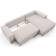 Fun-Möbel Corunia Grey/Beige Sofa 294cm 4 Seater