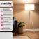 tectake Lunaris Oak/White Floor Lamp 158cm