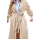 H&M Single Breasted Twill Trench Coat - Beige