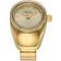 Fossil Bague-montre à deux aiguilles en acier inoxydable doré Doré