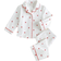 Shein Cozy Pixies 2pcs Baby Girls Heart Pattern Contrast Color Lapel Cardigan And Casual Pants Homewear Set