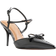 River Island Satin Sling Back Bow Court Shoes - Black