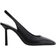 H&M Square-toe Slingback Court Shoes - Black