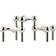 STOFF Nagel Zinc Chromium Ljusstake 6.9cm 3st