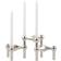 STOFF Nagel Zinc Chromium Ljusstake 6.9cm 3st